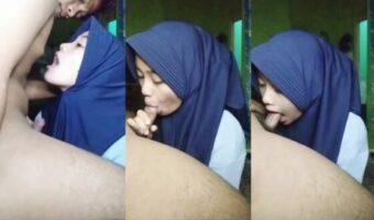 Cewek Jilbab Biru Nyepong Emut Jembutnya Belum Tumbuh Lho