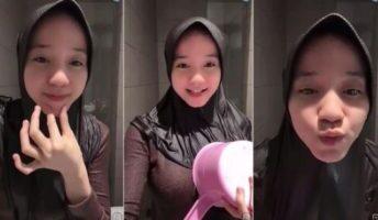 Cewek Tiktokers Blunder Mandi Anu Basah Hesti Viral
