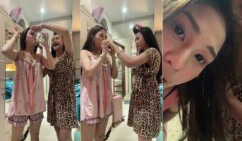 Salsabilla Challenge HOT Publik With Bestie Instagram