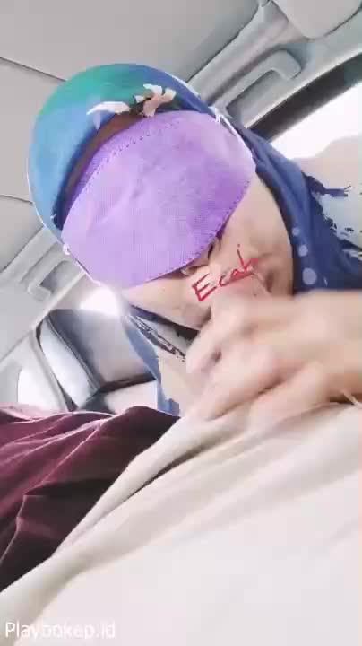 Video Jilbab Biru BJ Di Mobil